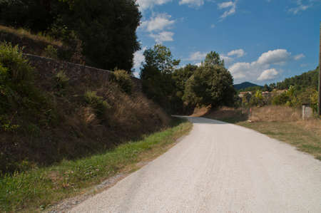Hiking trail La Dolce Via, France.の写真素材
