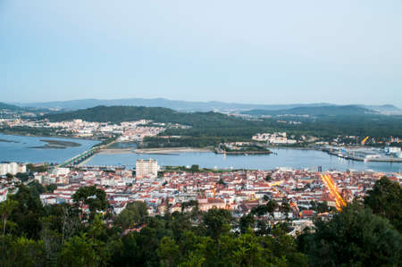 View on the city of Viana do Castelo, Portugal.の写真素材