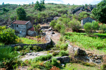 Old houses in the North of Portugal.の写真素材