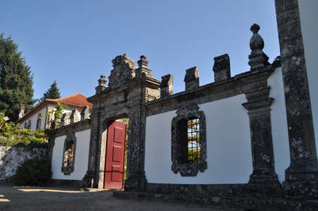 House in the city of Ponte de Lima, Portugal.の写真素材