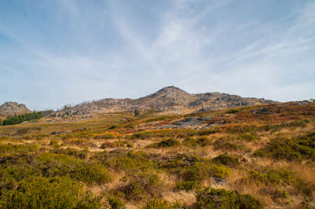 The granite mountains in the region of Arouca, Portugal.の写真素材