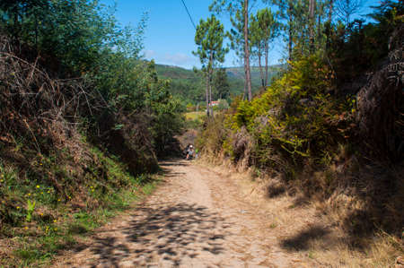 Old Roman road in the north of Portugal.の写真素材