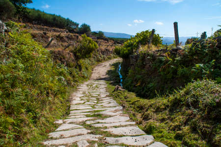 Old Roman road in the north of Portugal.の写真素材