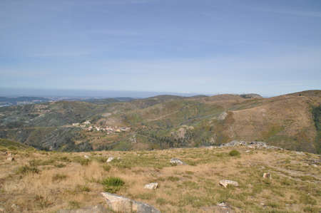 The mountains near Arouca, Portugal.の写真素材