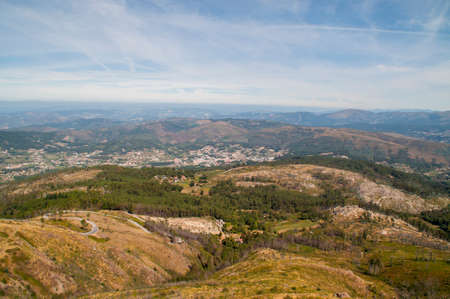 View on the city of Arouca, Portugal.の写真素材