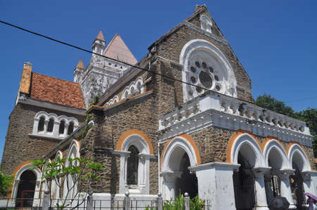 All Saints Church in Galle, Sri Lanka.の写真素材