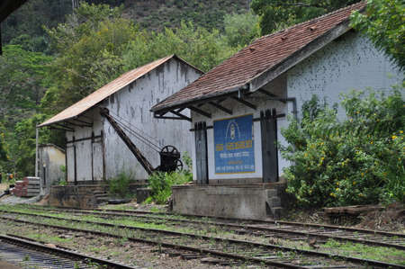 Old buildings near the train station of Ella, Sri Lanka.の写真素材