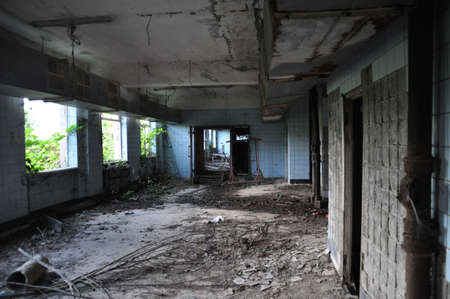 Abandoned house in Sukhumi, capital of separatist state Abkhazia.の写真素材