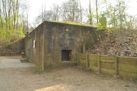 Hospital bunker near Kasteel De Haere, Olst, The Netherlandsの写真素材