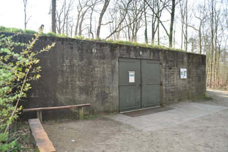 Hospital bunker near Kasteel De Haere, Olst, The Netherlandsの写真素材