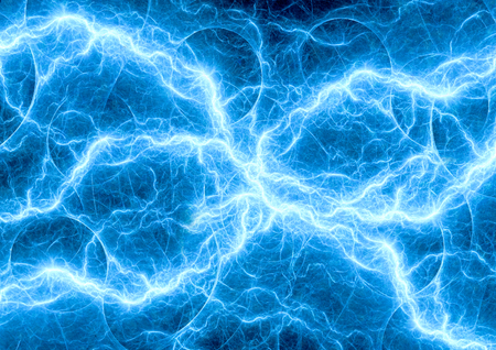 Blue electric lighting, abstract electrical background