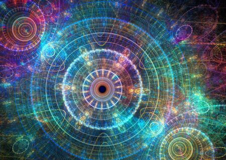 Fantasy steampunk design, fantasy clockwork machineの写真素材