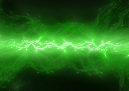Green energy, abstract lightning backgroundの写真素材