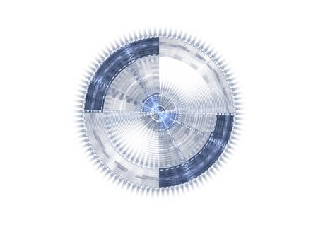 Modern blue crosshair illustration