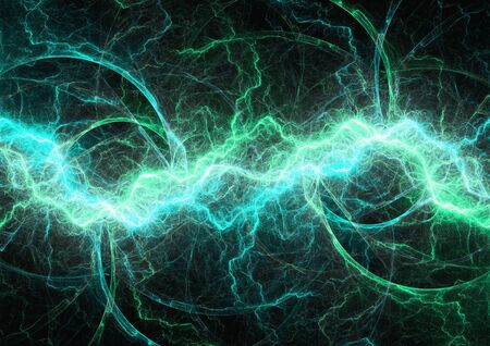 Cyan lightning, energy background
