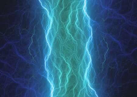 Blue plasma, abstract electrical background