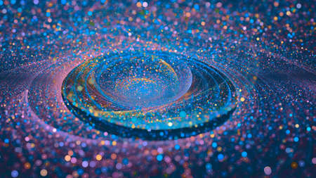 Bokeh background, abstract colorful lights backdropの写真素材