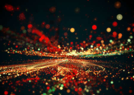 Blured background, abstract fractal bokeh design, 3D
