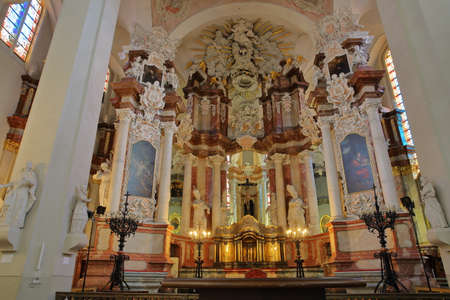 VILNIUS, LITHUANIA - DECEMBER 29, 2016: Vilnius University - the interior of St Johns' Churchのeditorial素材