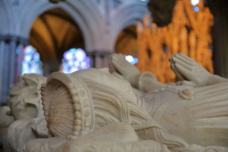 ELY, UK - MAY 26, 2017: The interior of the Cathedral â Tomb of John Tiptoft's Wife in the presbyteryのeditorial素材
