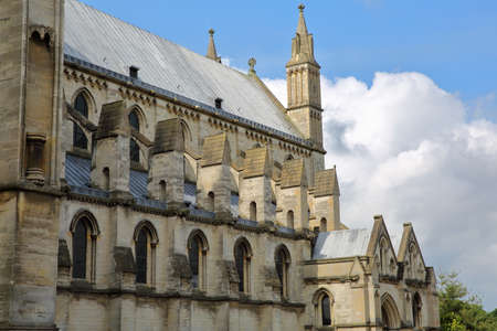 The Roman Catholic Cathedral of St John the Baptist in Norwich, Norfolk, UK  detail of the architectureの写真素材