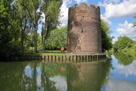 The Cow Tower on the riverside (river Wensum) in Norwich, Norfolk, UK