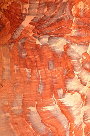 Colorful sandstone in Petra, Jordan, Middle East. In Petra rock tombs were carved into the sandstone...