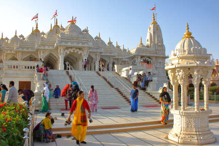 AHMEDABAD, GUJARAT, INDIA - DECEMBER 21, 2013: A jain temple