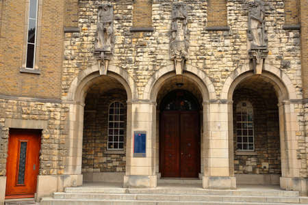 MAASTRICHT, NETHERLANDS - AUGUST 03, 2019: The main entrance to University (faculty of Law) located...