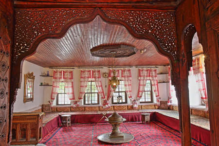 SARAJEVO, BOSNIA AND HERZEGOVINA - SEPTEMBER 14, 2019: Svrzo's House, a well preserved wooden old house which represents the lifestyle of an urban muslim family troughout the 19th centuryのeditorial素材