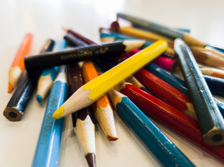 color pencil chaosの写真素材