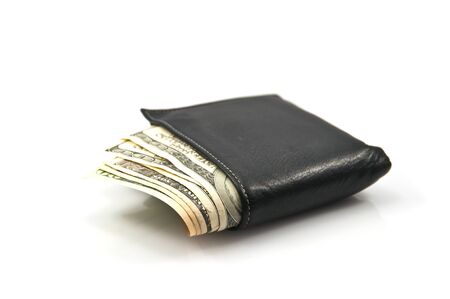 dollars in walletの写真素材