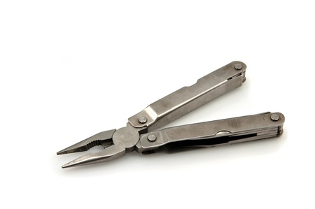 Pliers  The manual tool  Isolated on white background