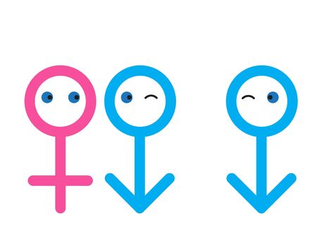 stick figures as couple のイラスト素材