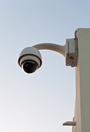Hi-tech dome security cameraの写真素材