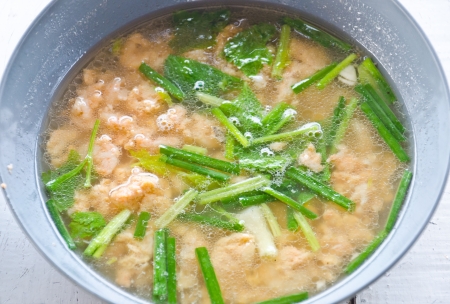 Roe soup, Thai traditional foodの写真素材