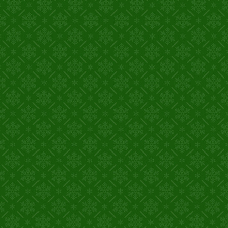 Snowflake pattern on green background. Christmas vector pattern design for backdrop, EPS10 Vector Illustration.のイラスト素材