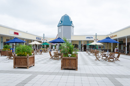 HOKKAIDO - JUNE 20: Rera outlet mall near Chitose airport on June 20, 2014 in Hokkaido, Japan.のeditorial素材