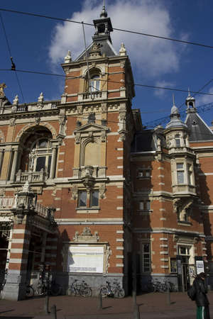 Victorian building in Amsterdam, dutch architecture