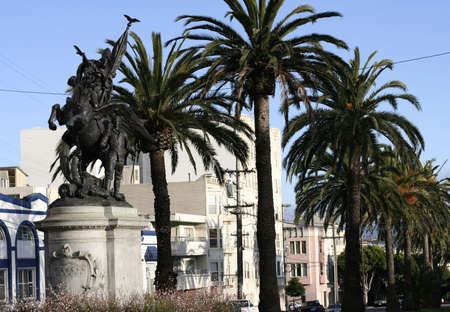 Mission Dolores neighborhood Monument in San Francisco
