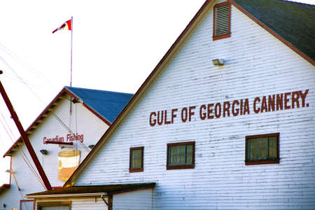 Gulf of Georgia Cannery historic heritage site Steveston village Vancouver British Columbiaの写真素材