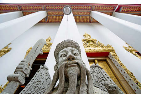 The guardian of the templeの写真素材