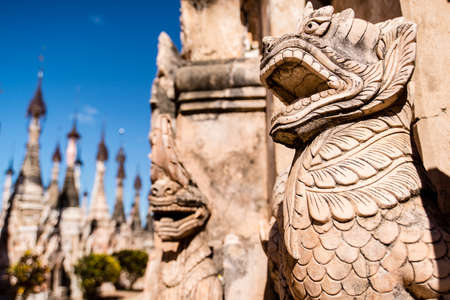 The guardian of the pagodaの写真素材