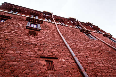 Red wallの写真素材