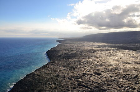coast line spreading to the distance