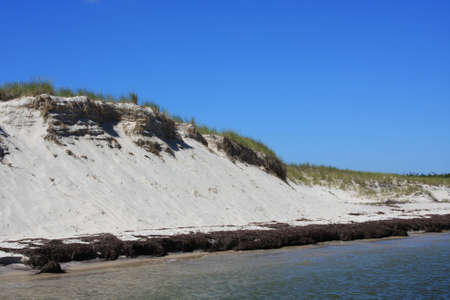 Dune erosion,hurricane damageの写真素材