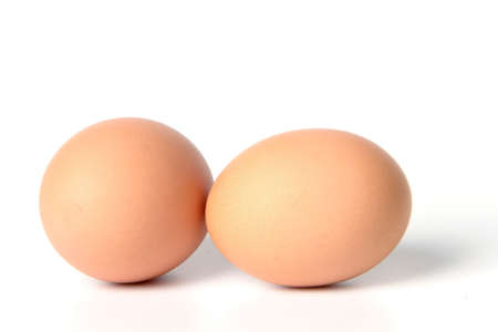 chicken egg isolated on pure white background