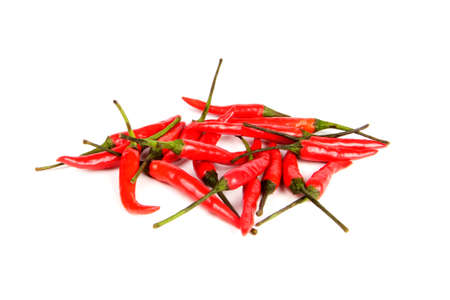 fresh hot chili pepper isolated on white background