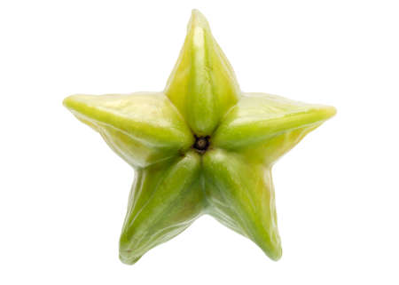 Fresh Carambola Isolated on White Backgroundの写真素材