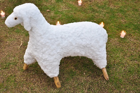 Sheep candleの写真素材
